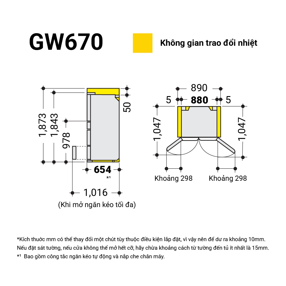 Tủ Lạnh Nhập Khẩu Nhật Bản 670L - R-GW670TV (XM)